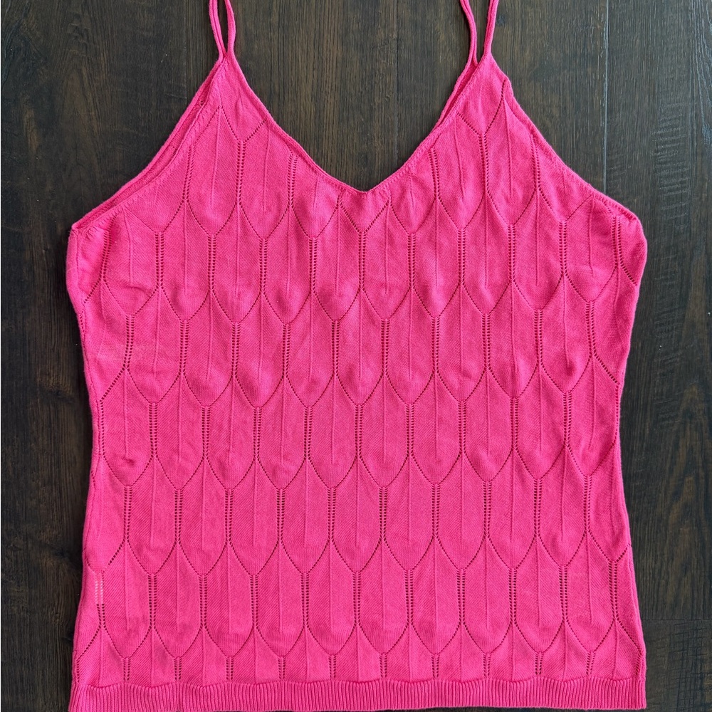 Amazon Pink Women's Textured Tank Top